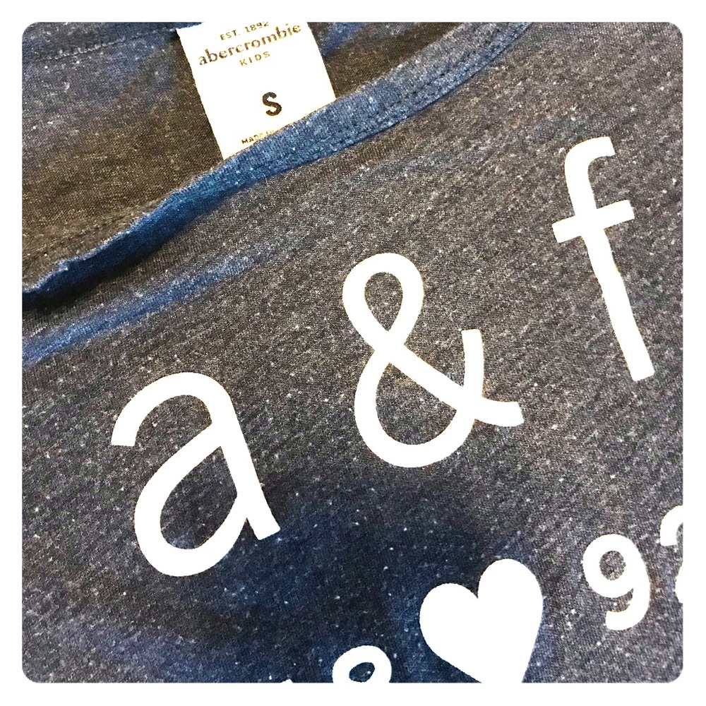 Abercrombie kids shirt size small navy